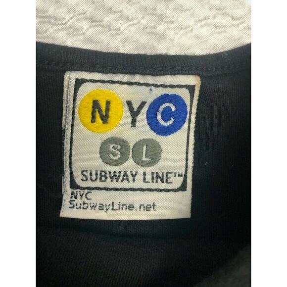 NYC Black Subway Map Baby One Piece Short Sleeve Size 12 Months - Picture 3 of 6